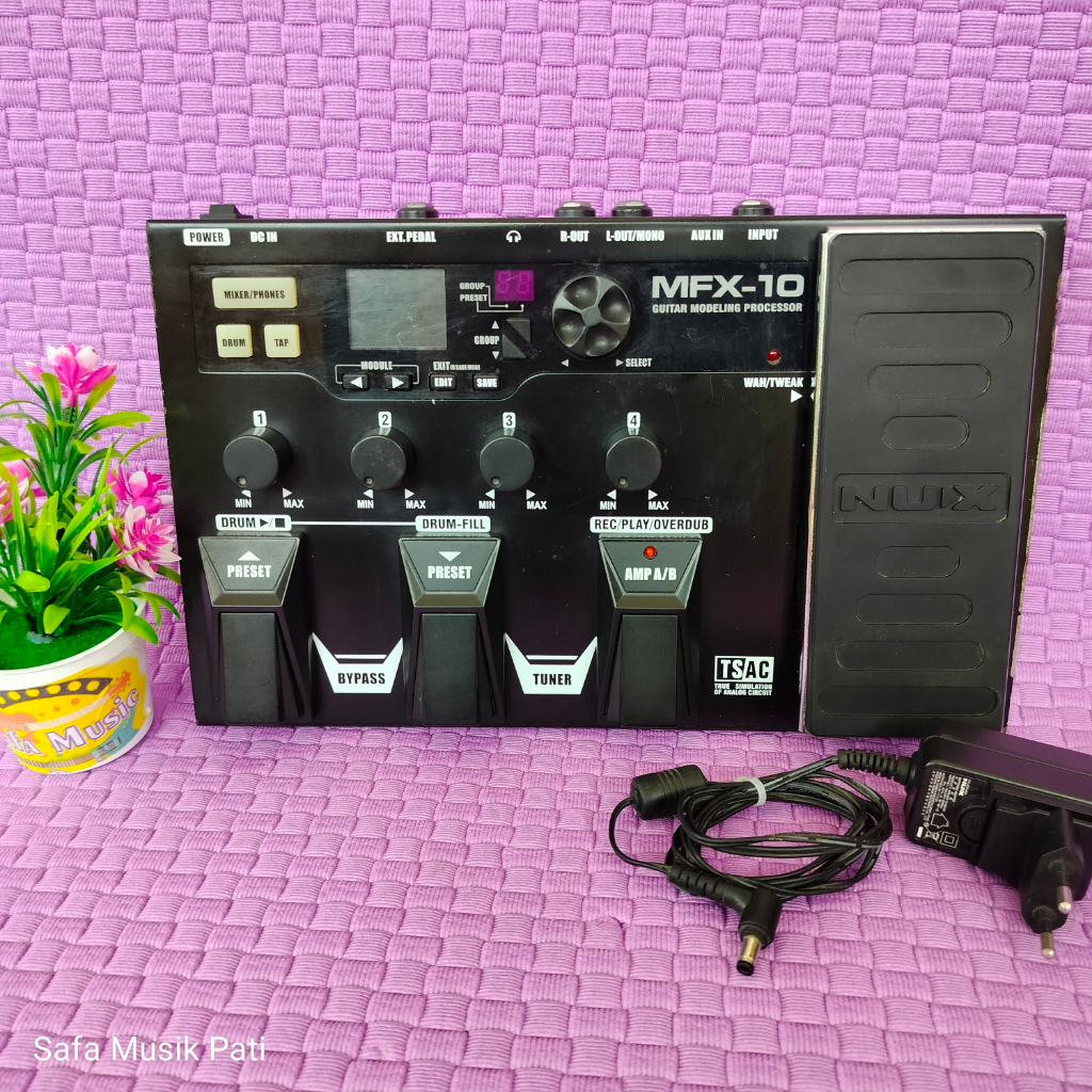 NUX MFX-10 Efek Gitar Normal, Kondisi Terawat, No Minus, Lengkap Dusbuk