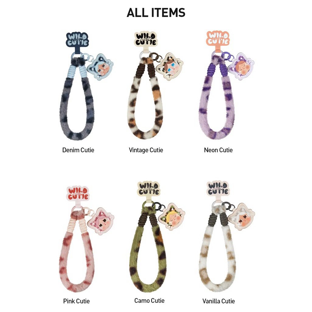 po phone strap crybaby wild but cutie(wbc) by popmart