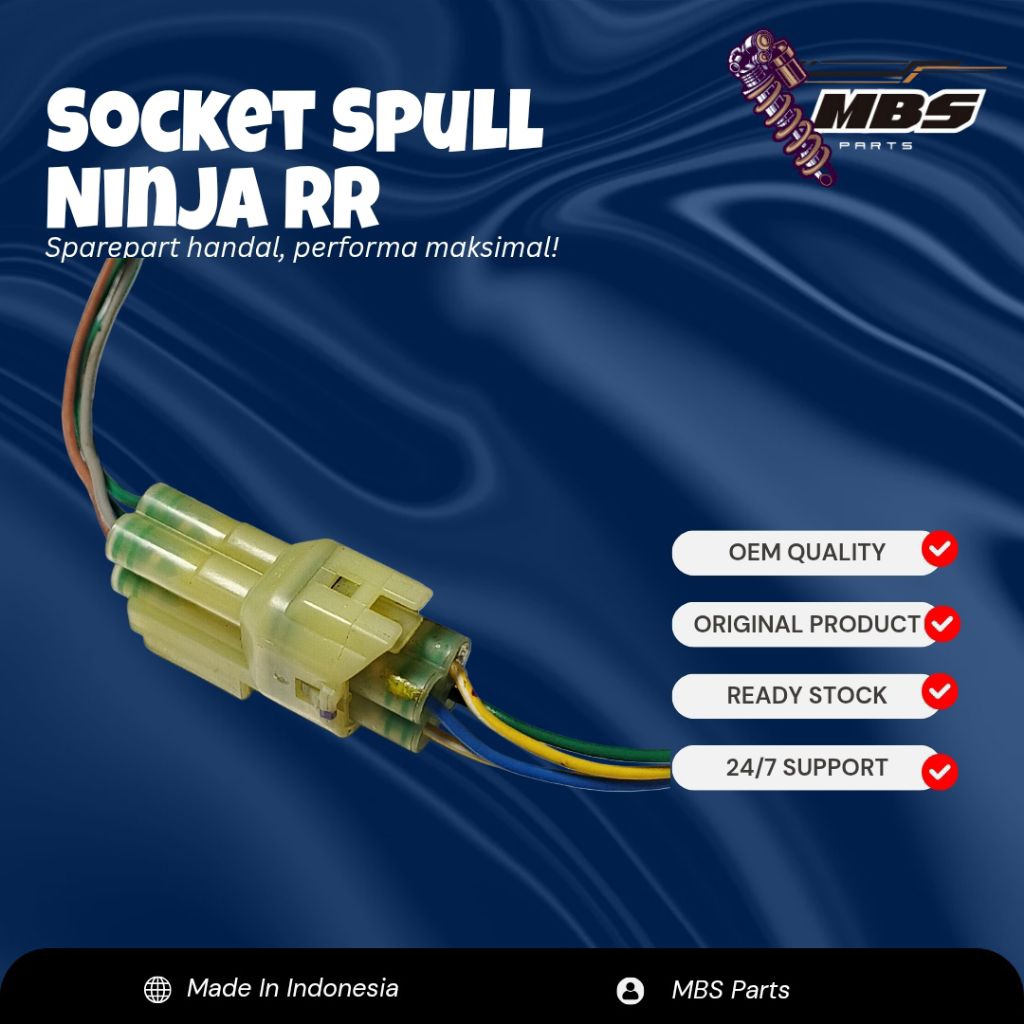 MBS PARTS Socket Soket Kabel Spull Spul Kawasaki New Ninja R RR S SS Old ZX150 Original