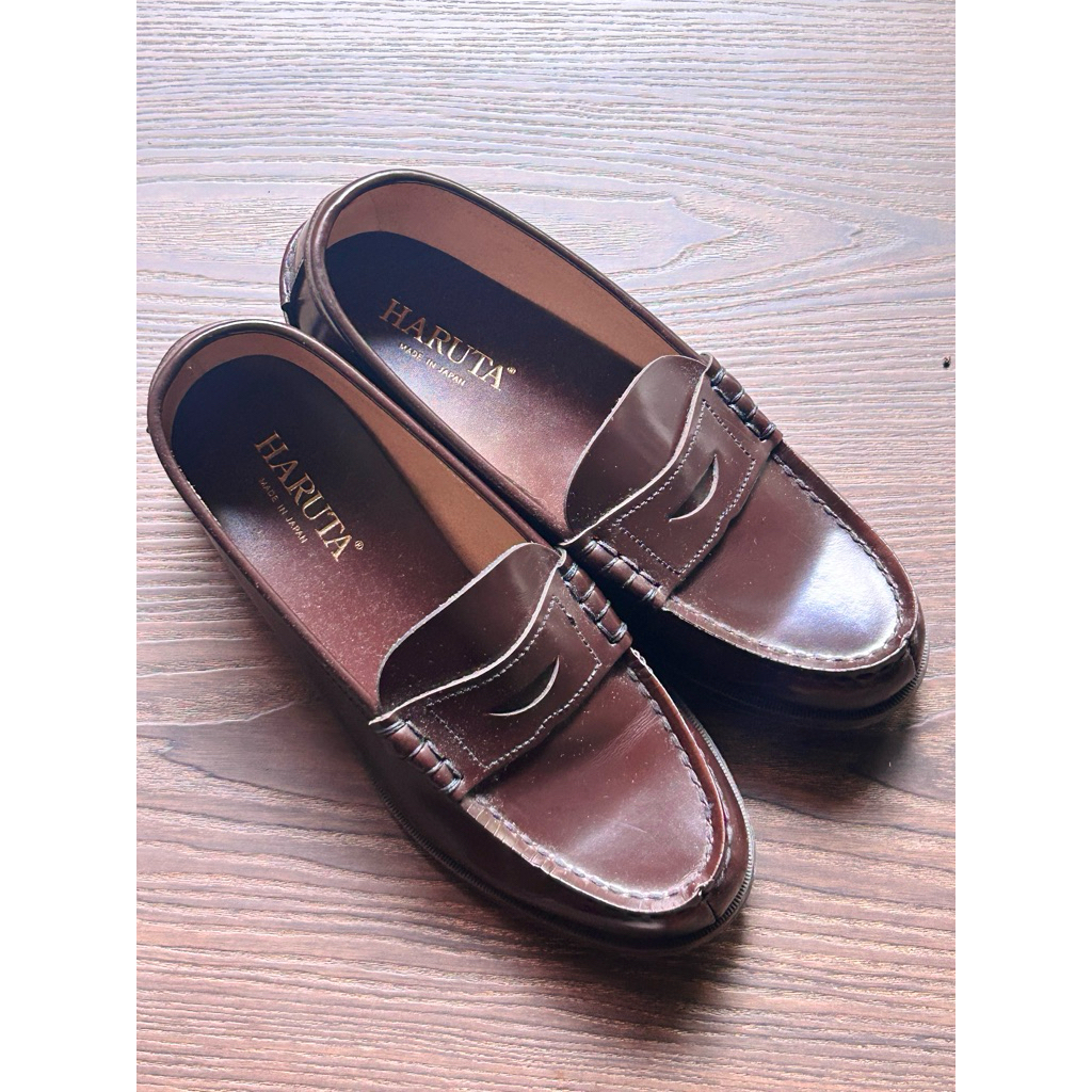 Haruta Loafers Genuine Leather size 24cm