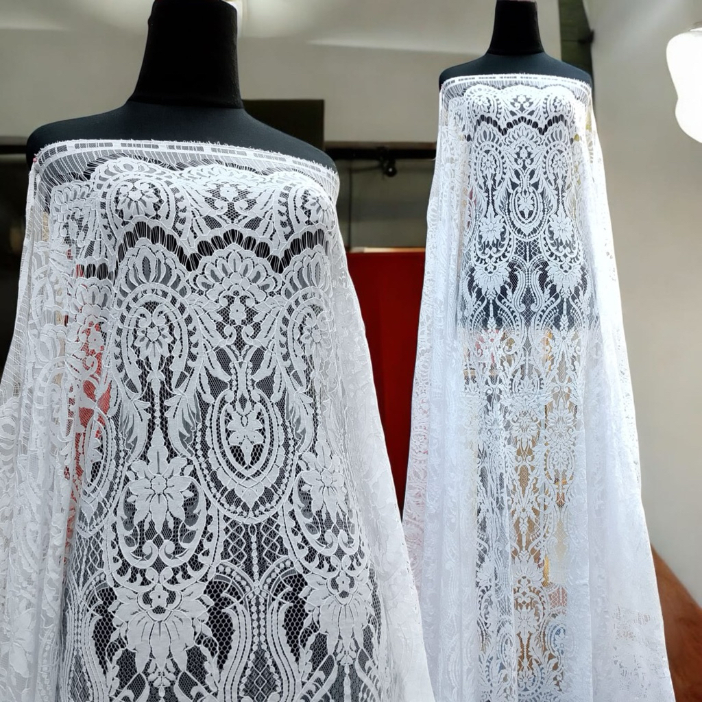 Kain Brukat Semi francis katun halus  betts seller bakal  kebaya brukat semi Francis premium  kain b