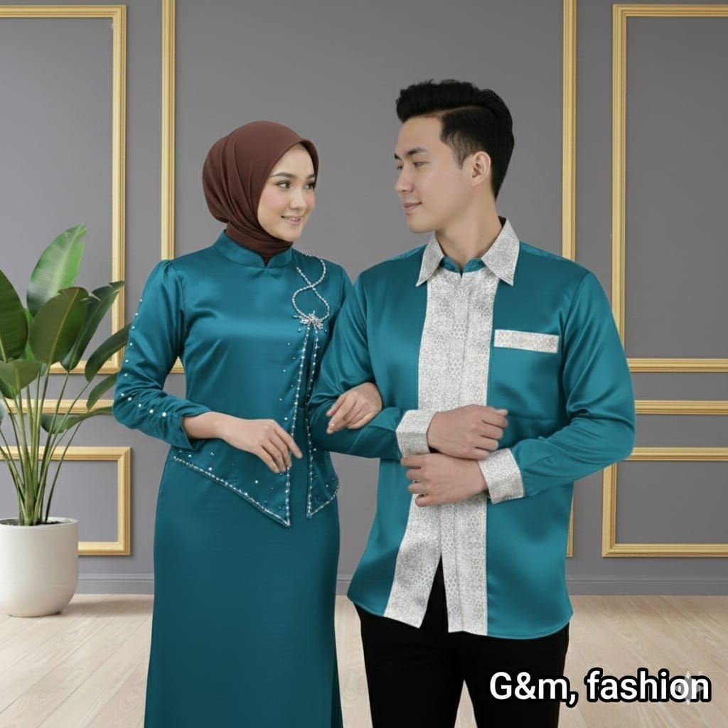 Couple, DRESS duyung model rompi &kemeja,songket