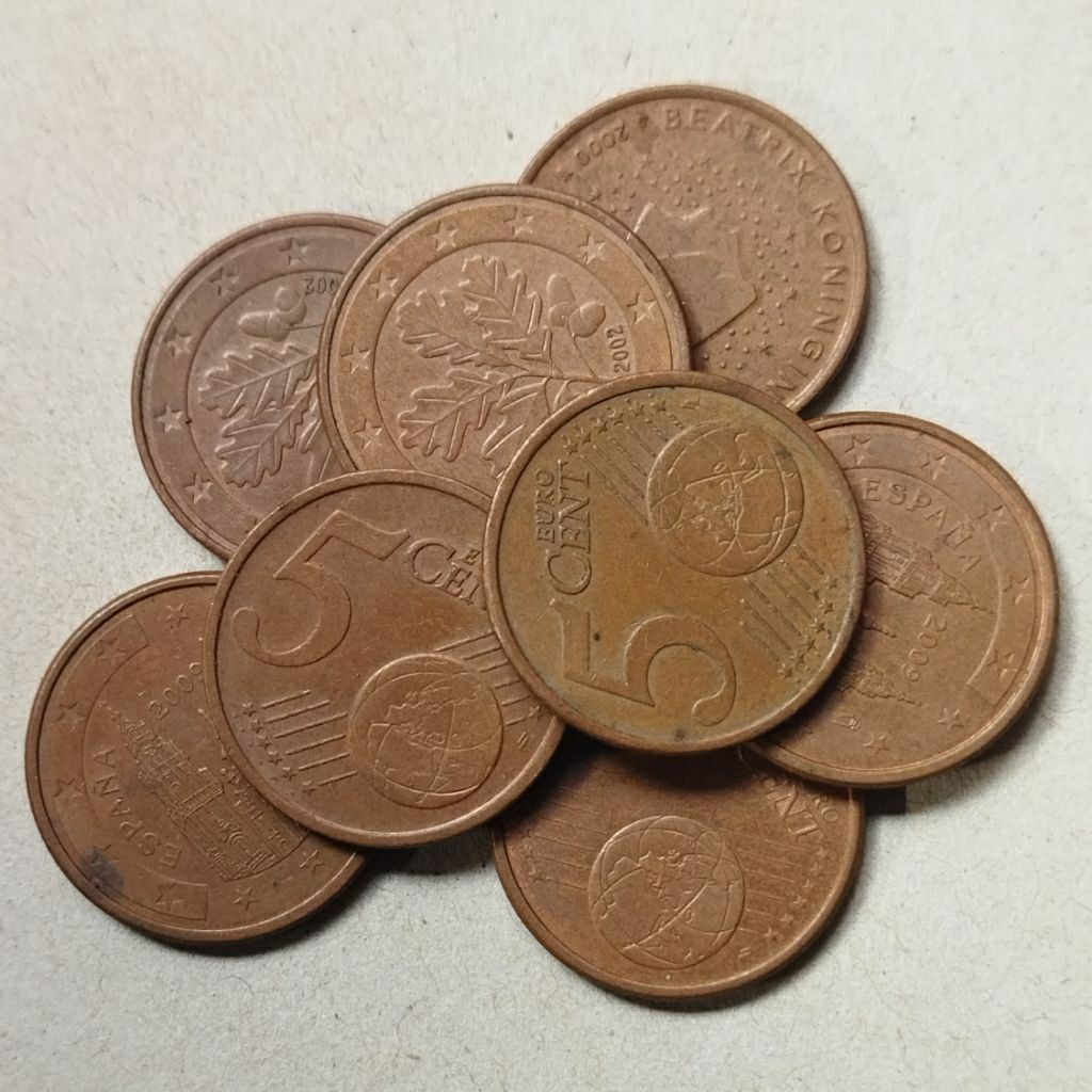 Koin 5 Cent Euro Acak