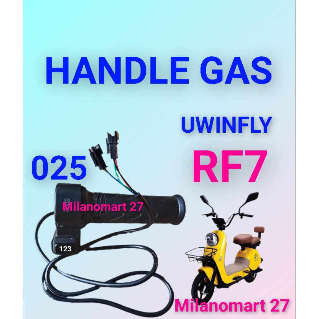 handle gas sepeda listrik uwinfly RF7 Throttle gas sepeda listrik uwinfly  RF 7