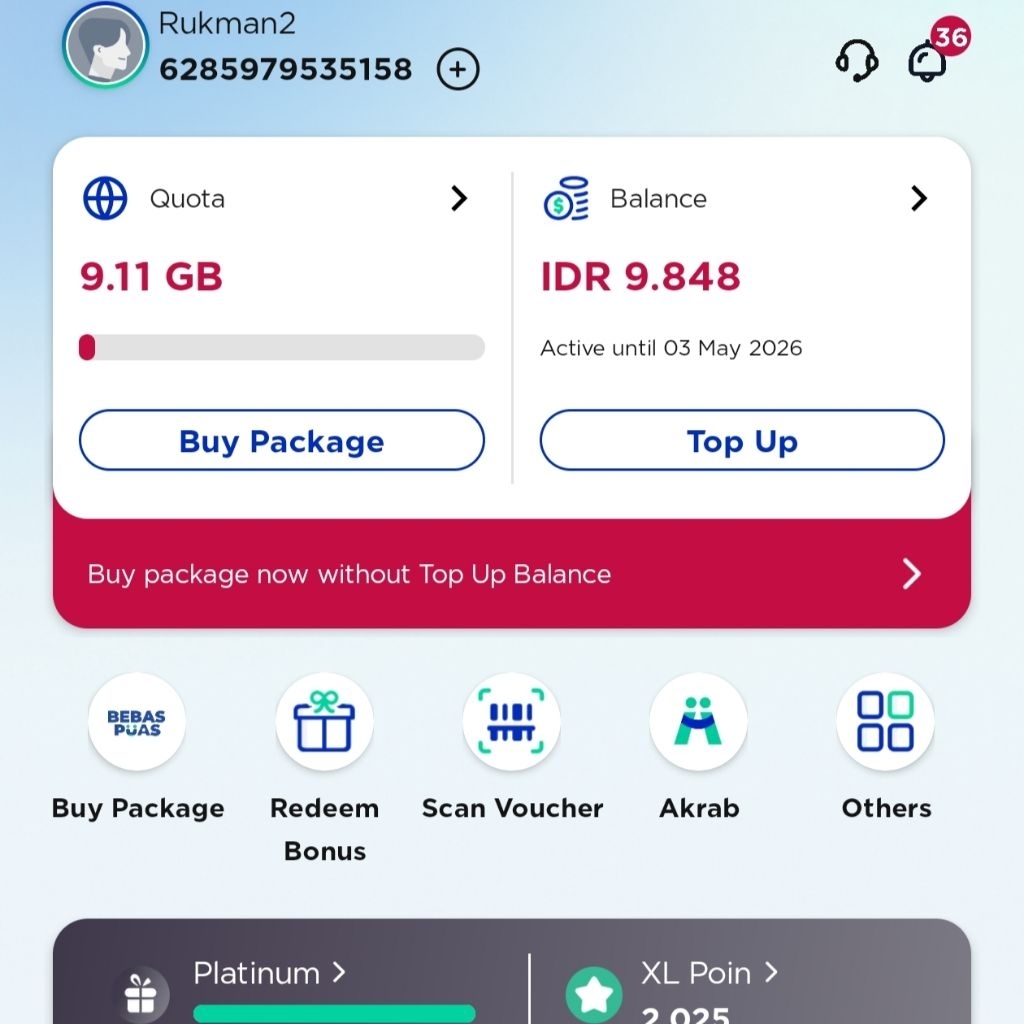 Kartu Perdana XL, Paket Akrab XXL diskon 70%