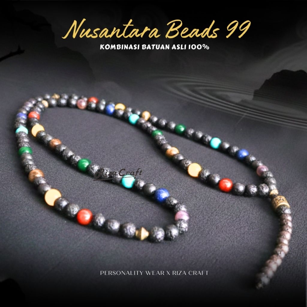 Tasbih 99 108 Butir Batu Alam 7 Cakra Chakra ASLI Natural Islam Buddha Budda