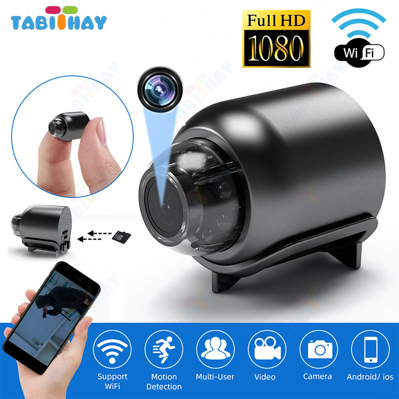 X5 Kamera CCTV Mini Tersembunyi Tanpa Kabel 1080p CCTV Wifi Jarak Jauh Lewat Hp Camera CCTV Kamera K