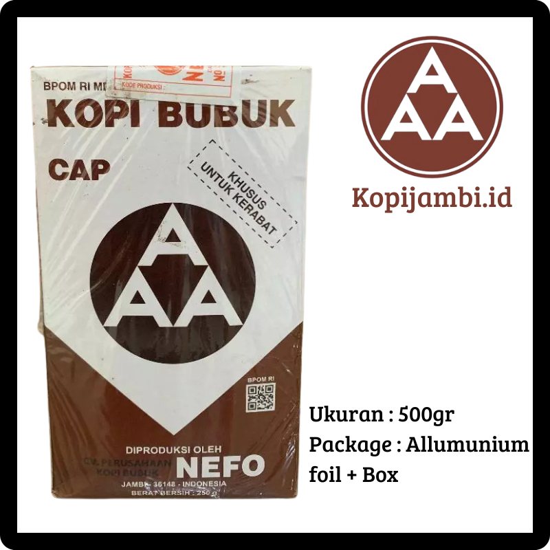 Kopi AAA Premium Khas Jambi 500gr Kotak