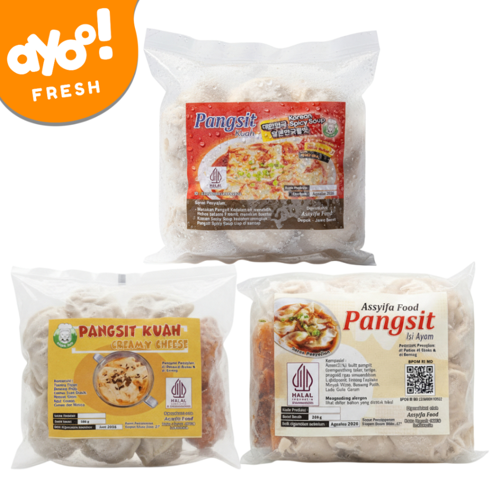 Pangsit Kuah Frozen Isi Ayam Aneka Rasa ( Assyifa Food )