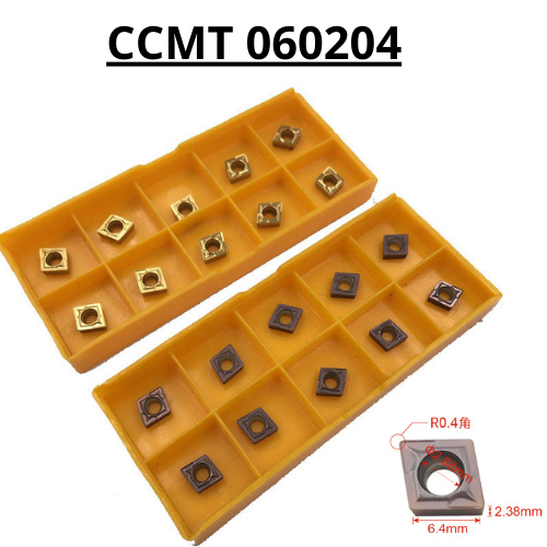 Insert CCMT060204 Pahat Bubut Carbide Baru US735 VP15TF U6020 Insert CNC Pahat Bubut