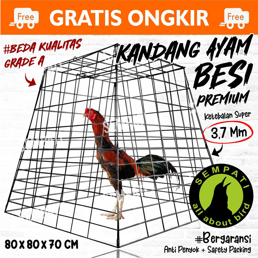 SEMPATI Kandang Ayam Kurungan Ayam Galvanis Piramida Pyramida Sangkar Besi Kurung Ayam Laga Jago