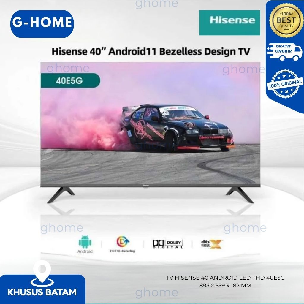 TV HISENSE 40 ANDROID LED FHD 40E5G
