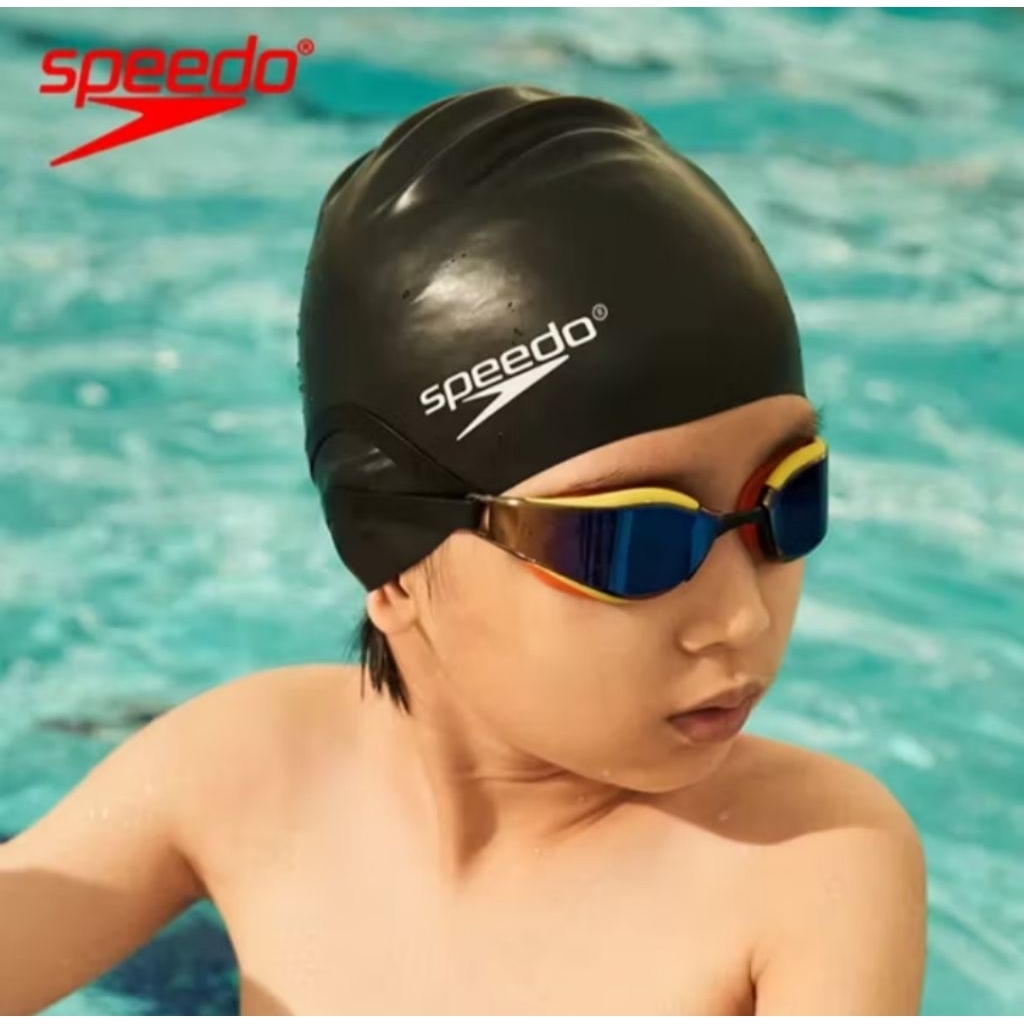 topi renang anak / silicone swimming cap anak / penutup kepala renang