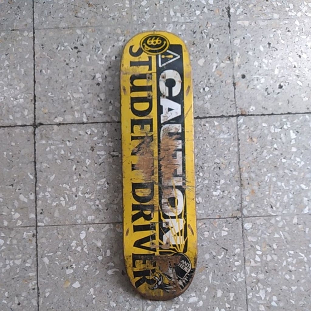 anti hero skateboard deck biohazard
