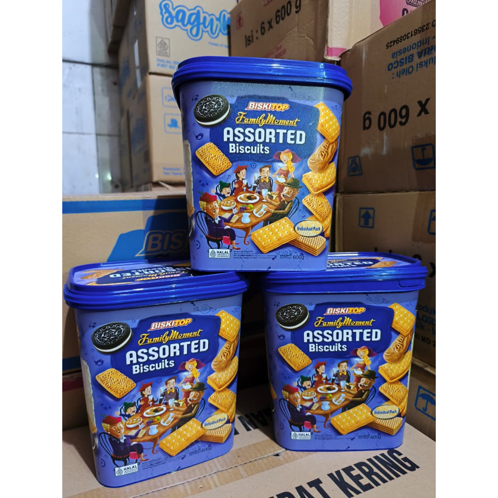 Kue Lebaran - Biskitop Family Moment 600 Gram Assorted Biskuit