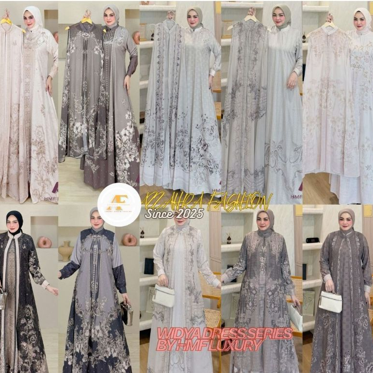 Widya Dress Series By Hmf Luxury // Gamis Muslim Premium Edisi Lebaran 2026