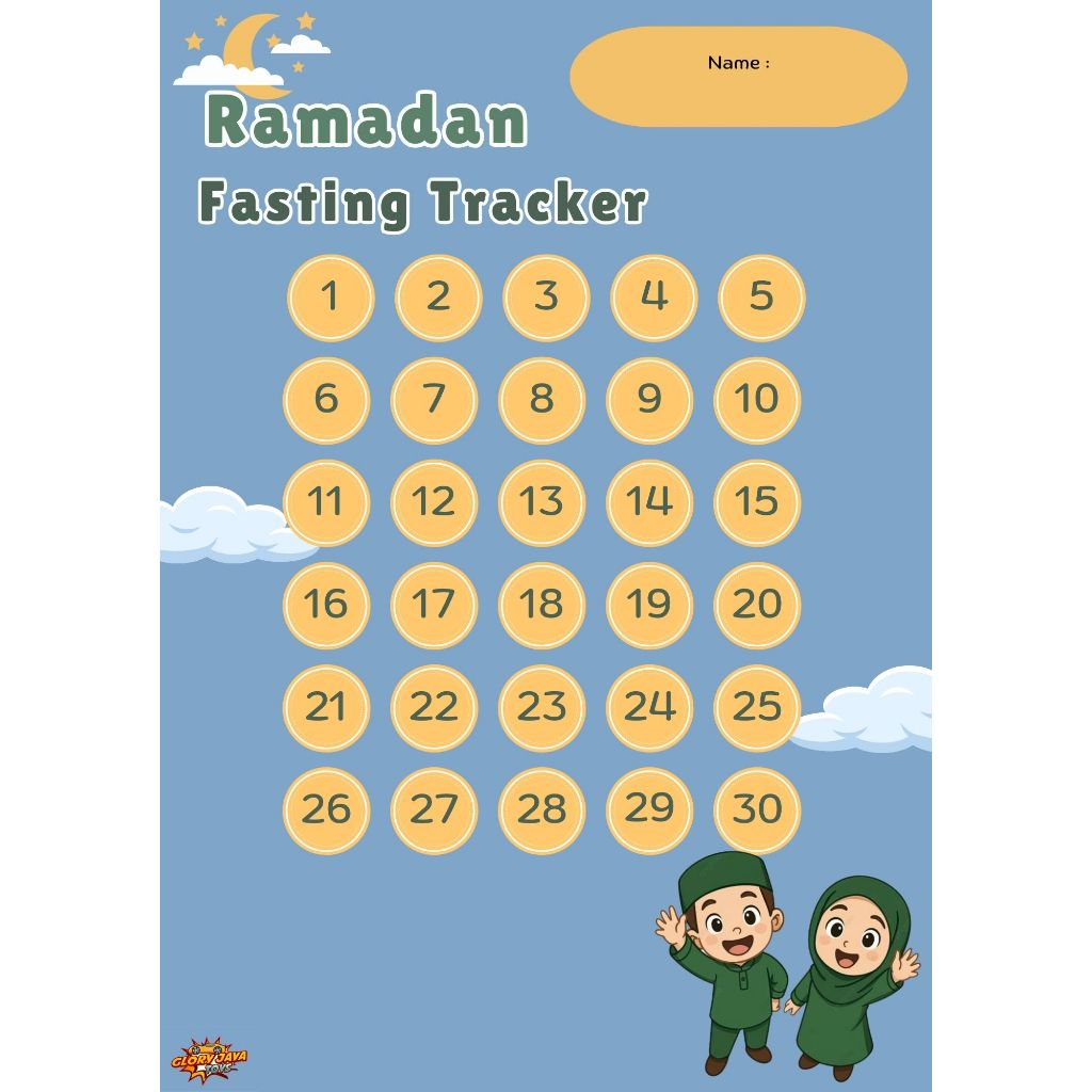 Ramadhan Tracker / Chekclist ramadhan/ Checklist puasa/ puasa tracker/Ramadhan planner/gratis spidol