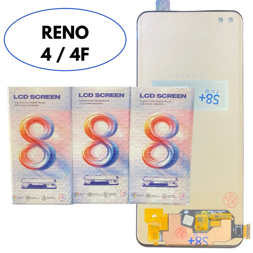 LCD ORIGINAL RENO 4 / RENO 4F FULLSET BLACK