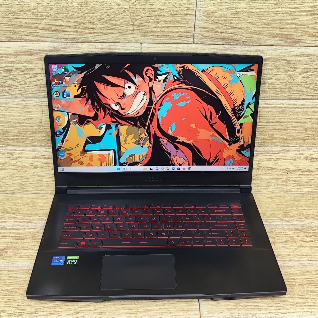 Laptop 2nd MSI GF63 Thin 11UC Core I7-11800H RAM 8GB SSD 512GB RTX 3050