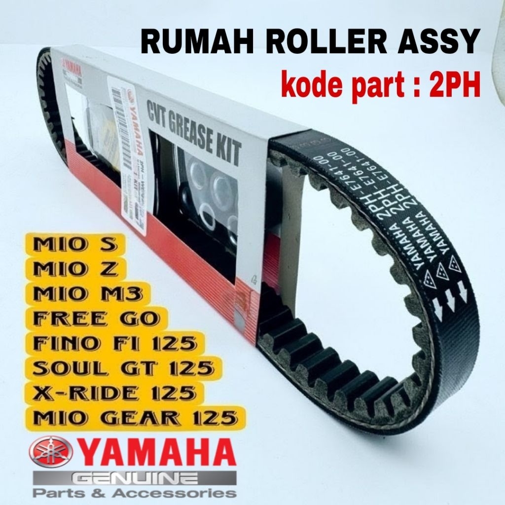 Vanbelt assy ORIGINAL YAMAHA kode part 2PH untuk motor mio z, mio m3, mio s, free go, fino fi 125, s