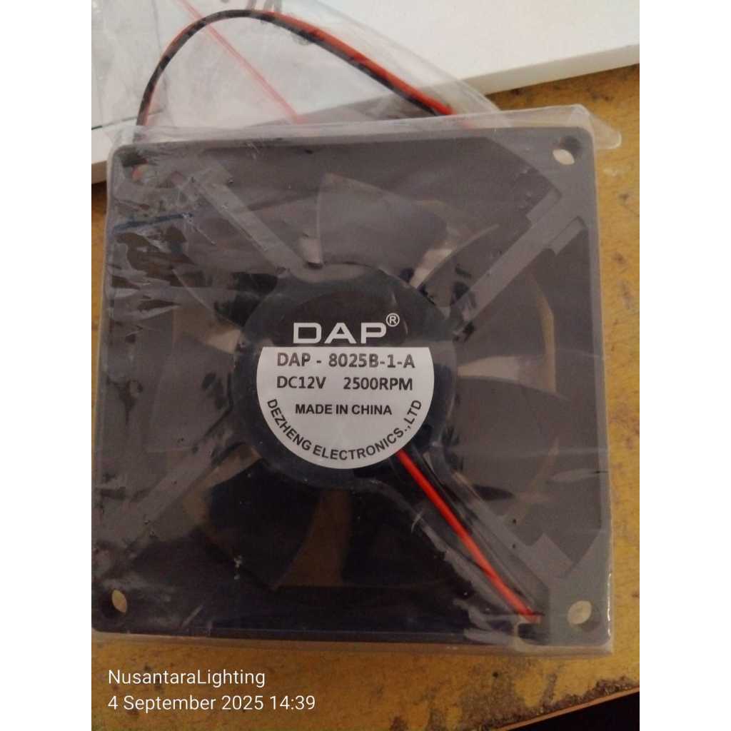 Kipas Fan 12v 8x8 2500rpm / Sparepart