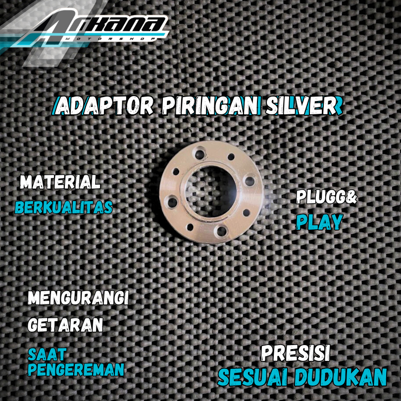 Adaptor piringan disc brake spacer  silver RXK RX King Lokal