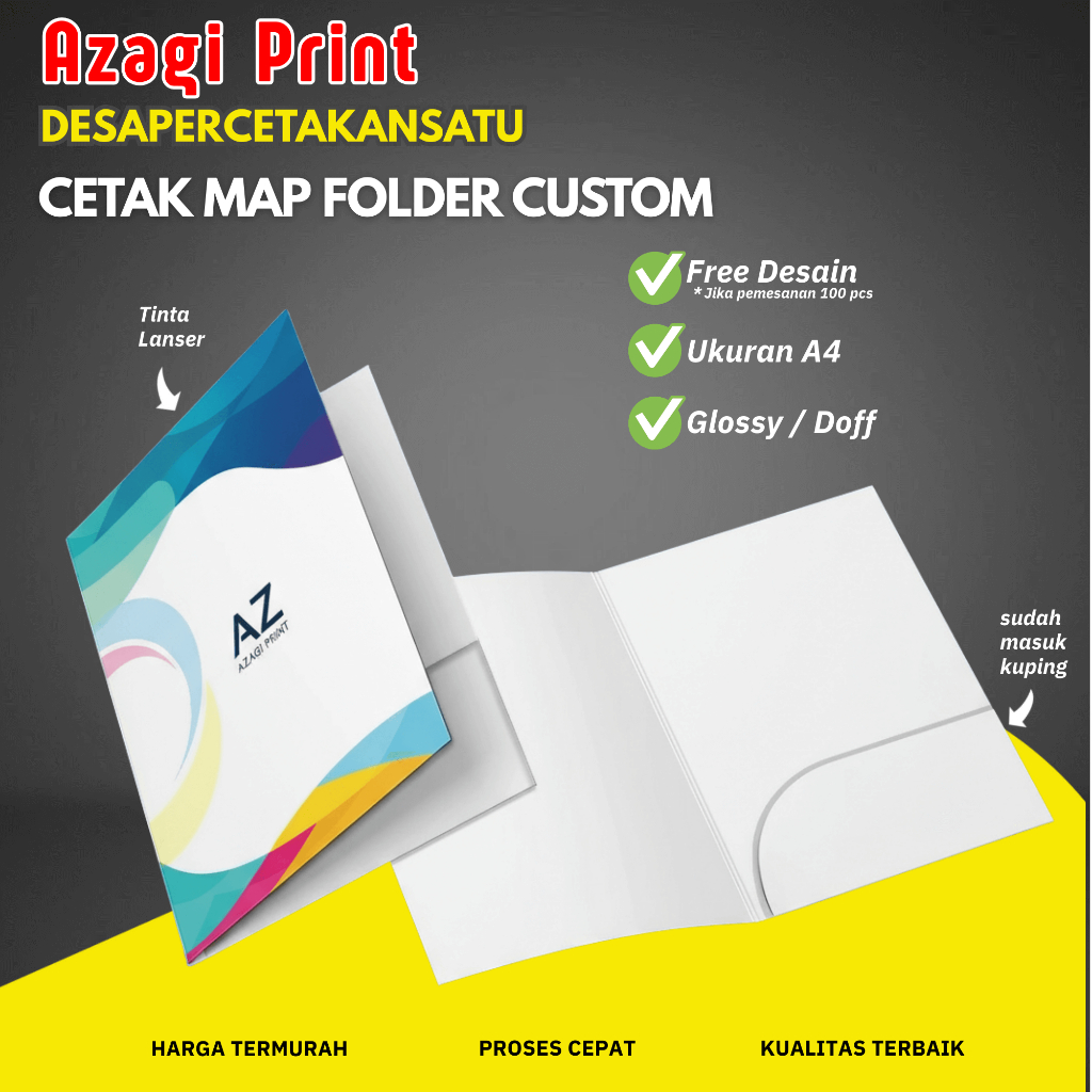 Cetak Map Folder Custom - DESAPERCETAKANSATU