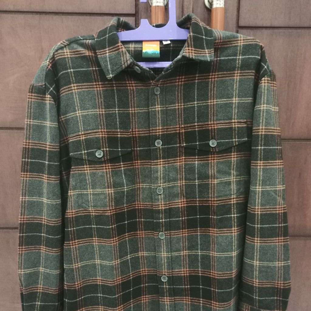 Kemeja Flanel Pria Greenlight Original Ariel Noah 201042112AB (RELAXED FIT) Size M