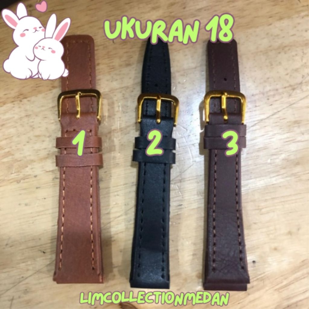 Tali Kulit Jam Tangan Alba / Strap Kulit Jam Tangan Alba Uk 18