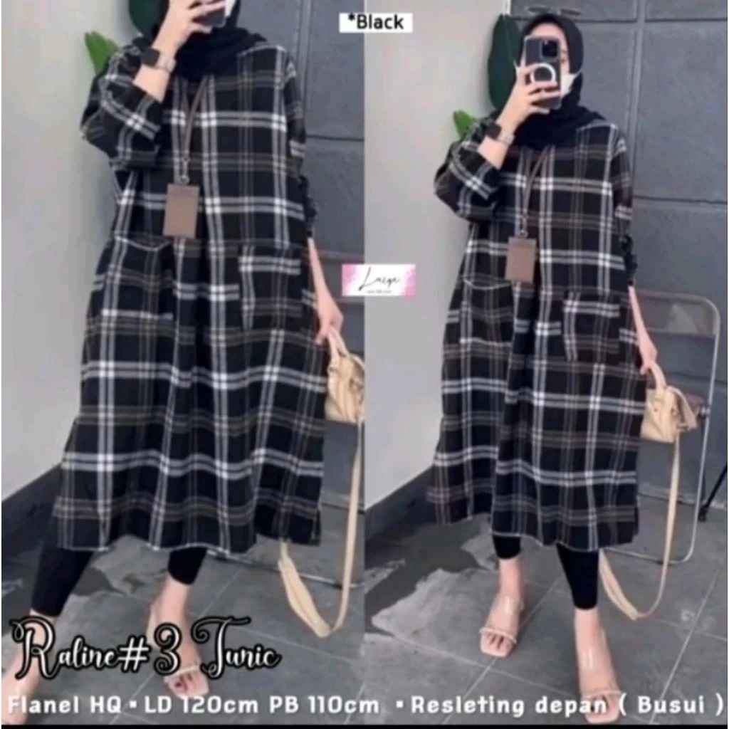 LONG TUNIK FLANEL HALUS LEMBUT NEW SERI LD 120//TUNIK STYLE ELEGAN//TUNIK TERBARRU