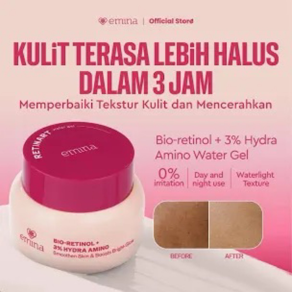 emina bioretinol pelembab emina pink terbaru