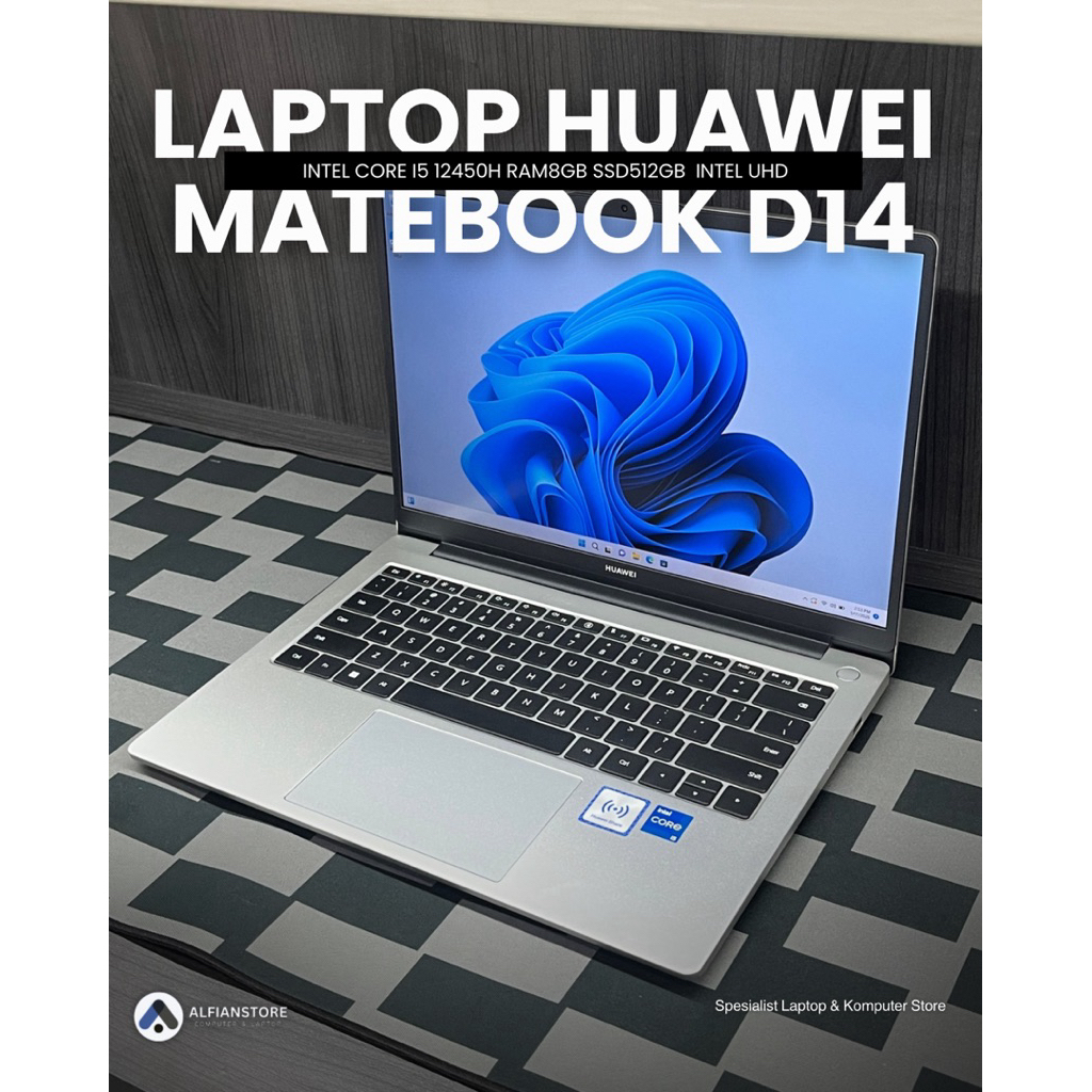 LAPTOP HUAWEI MATEBOOK D14 INTEL CORE I5 12450H RAM8GB SSD512GB