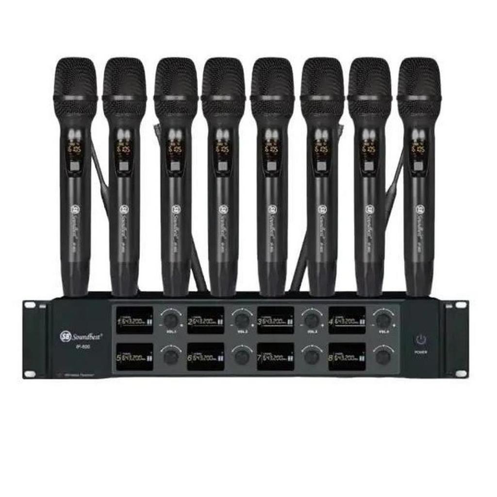 Mic Wireless Soundbest IP 800 original 8 mic wireless soundbest IP800 handheld
