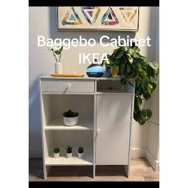 Lemari bufet BAGGEBO Sideboard, putih, 78x92 cm