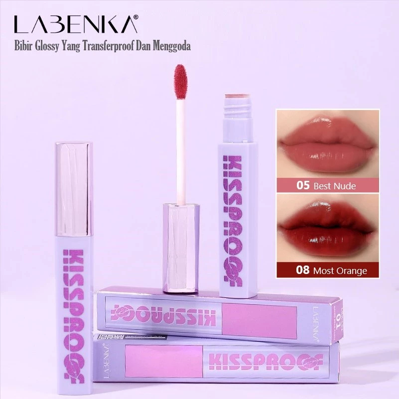 LBK-L01 Lipgloss Glossy Matte Transferproof Tahan Air Gel Semua Kulit Multiwarna