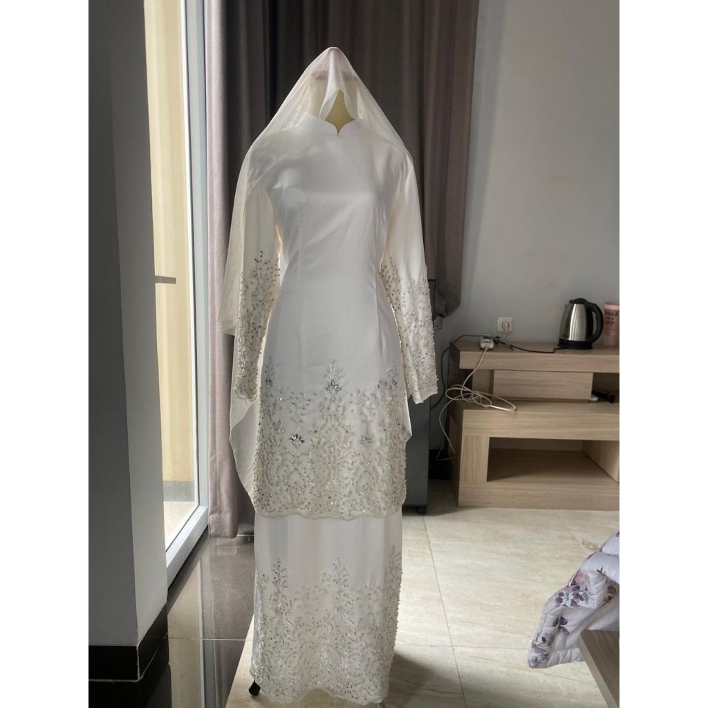 gaun pengantin Malaysia Melayu gaun akad gaun walimah wedding dress