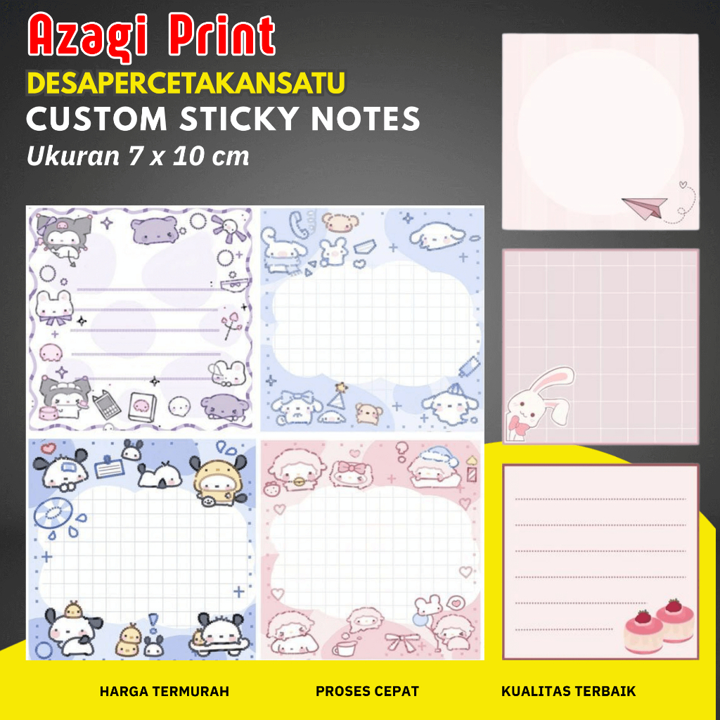 Custom Sticky Notes - DESAPERCETAKANSATU