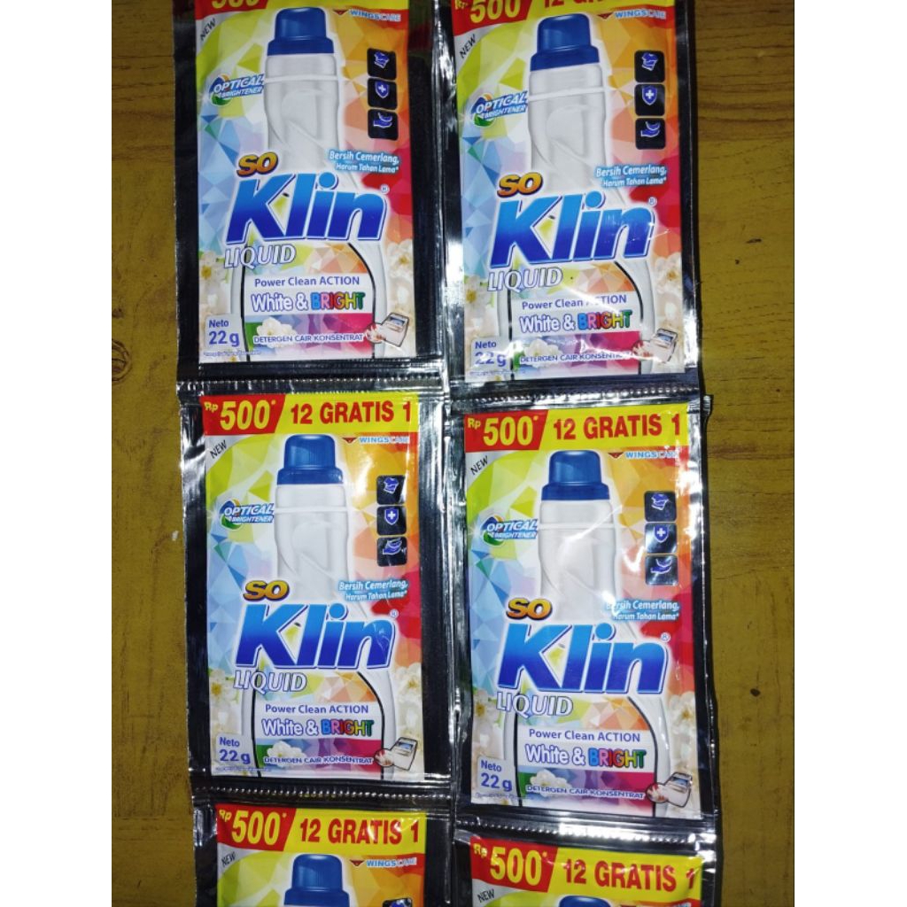 52 Sachet So Klin Cair 22ml - Higienis, Praktis