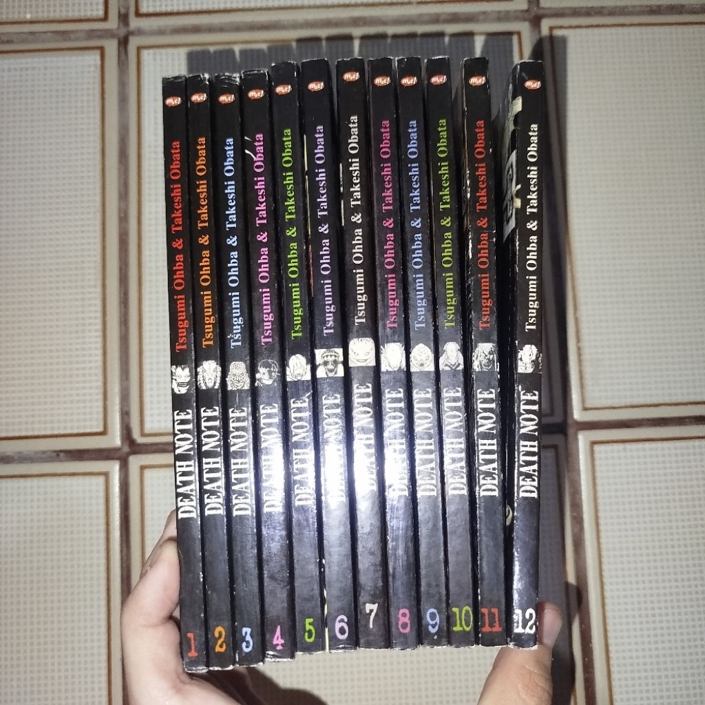 Komik Death Note edisi reguler vol 1-12 set kolpri