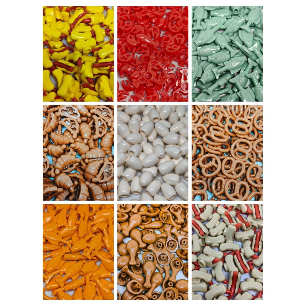 Mainan Balok Susun Aneka Makanan