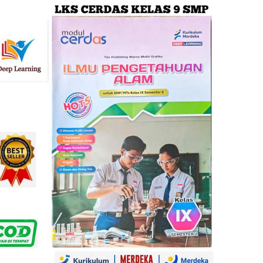 Lks Cerdas IPA Kelas 9 SMP Smt 2 Murah Terbaru