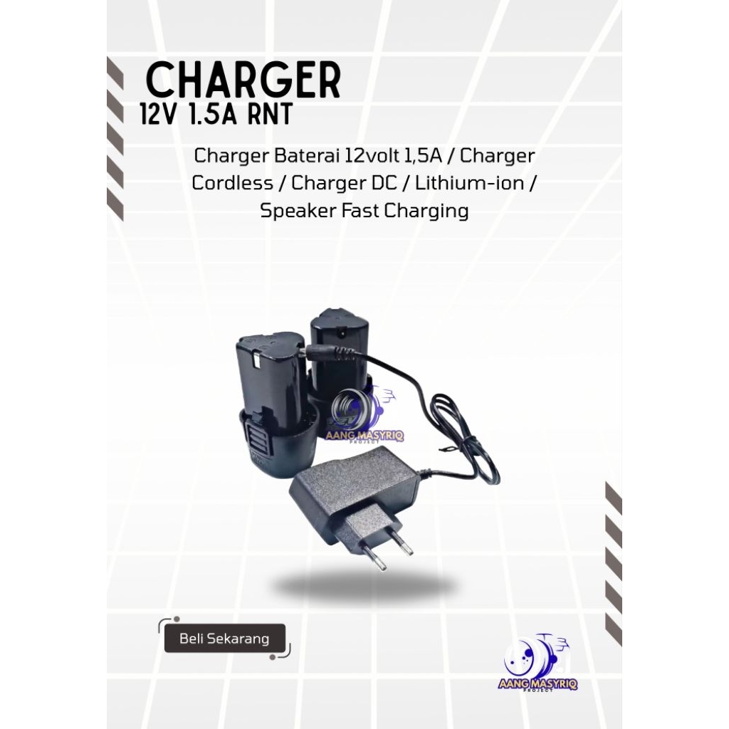 Charger Baterai 12.6Volt 1A / Charger Cordless / Charger DC / Lithium-ion / Speaker Fast Charging