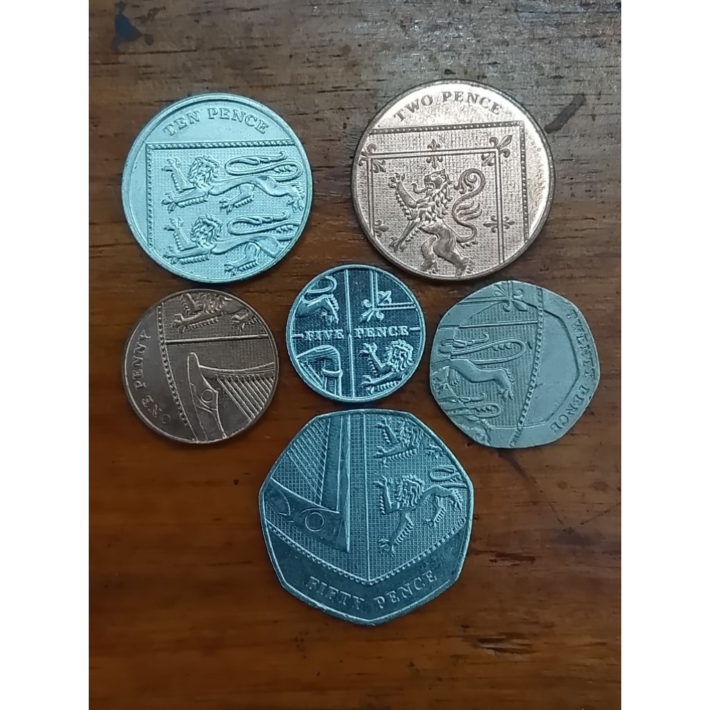 koleksi koin set perisai inggris
