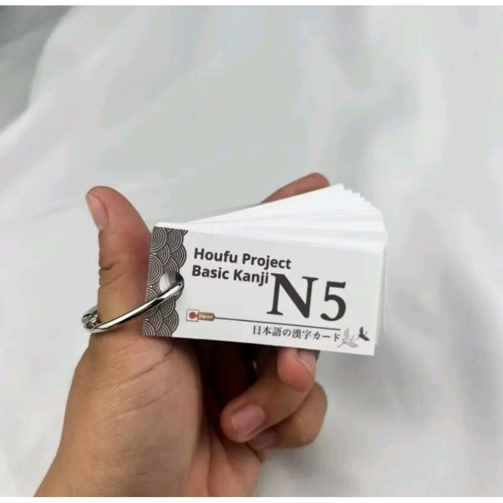 (110 KANJI) FLASH CARD BASIC KANJI N5