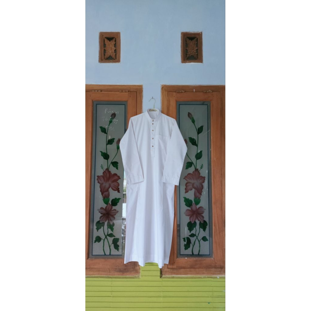 GAMIS PRIA PUTIH PL BRAND ALLEBAS 3