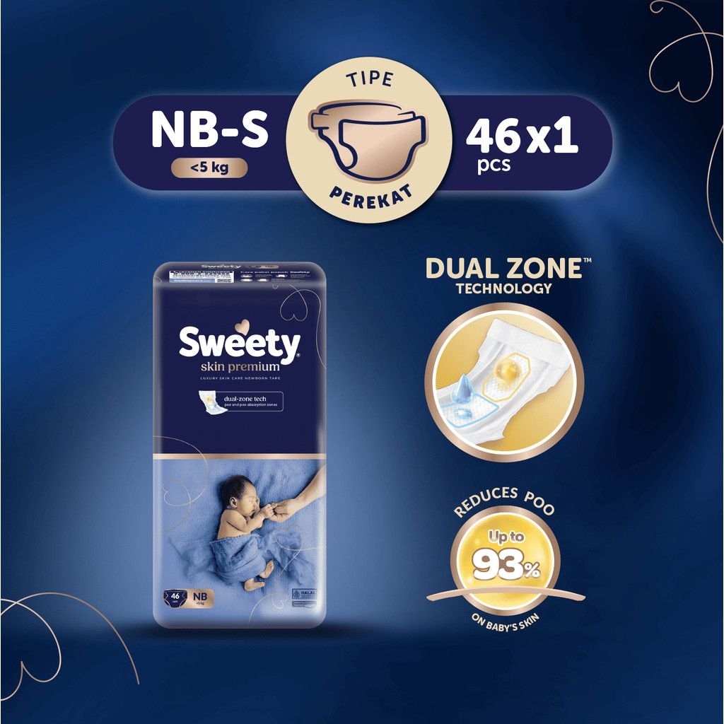 Sweety Skin Premium NB 46 s sweety premium NB46S sweety NB S 46 pamper sweety premium popok sweety p