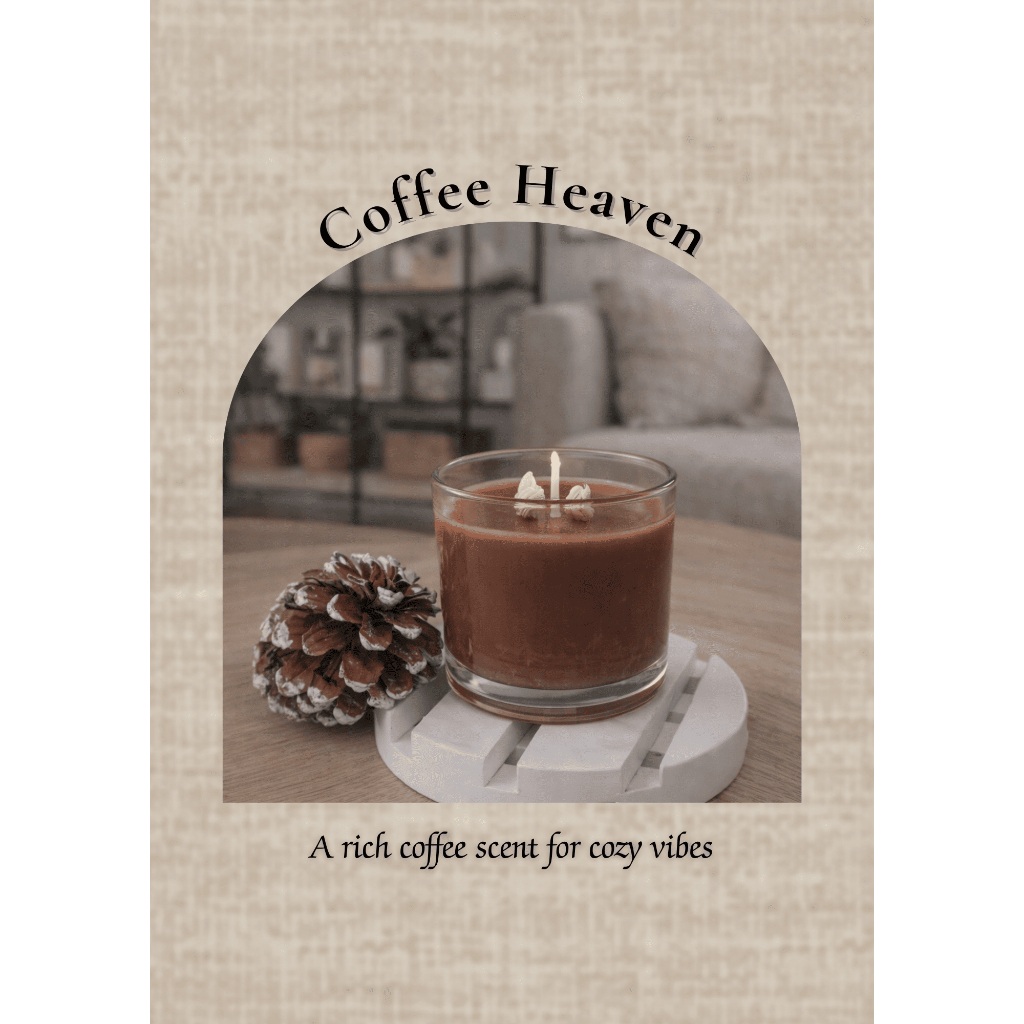 CANDLEVO - Lilin Aromaterapi Ramah Lingkungan Coffee Heaven