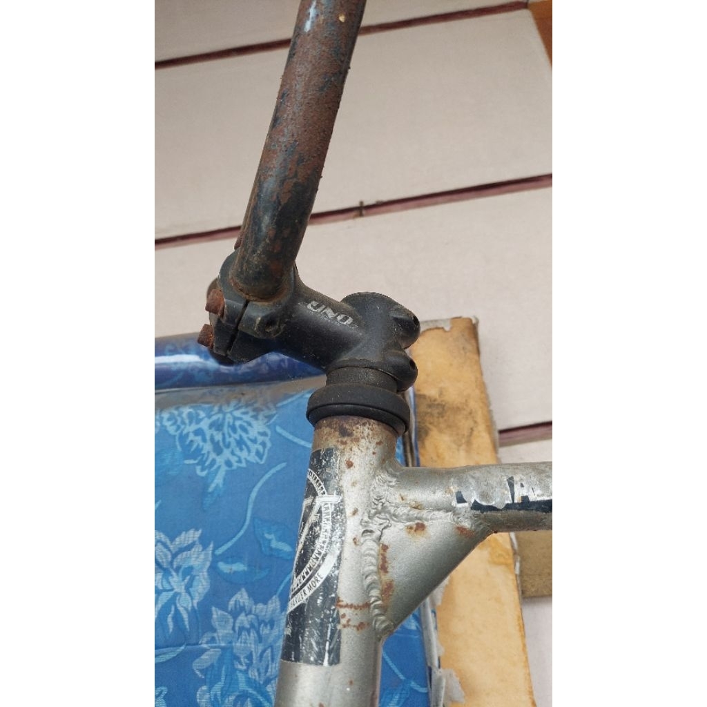 Frame Set sepeda tinggi fixed gear fixie lengkap dengan fork gorilla