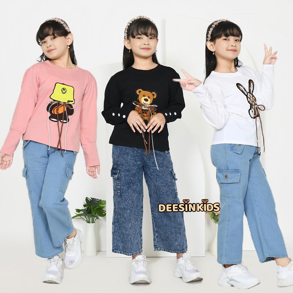 SETELAN ANAK PEREMPUAN TERBARU  || SETELAN KULOT DAN KAOS TANGAN PANJANG|| ONE SET ANAK TERBARU || O