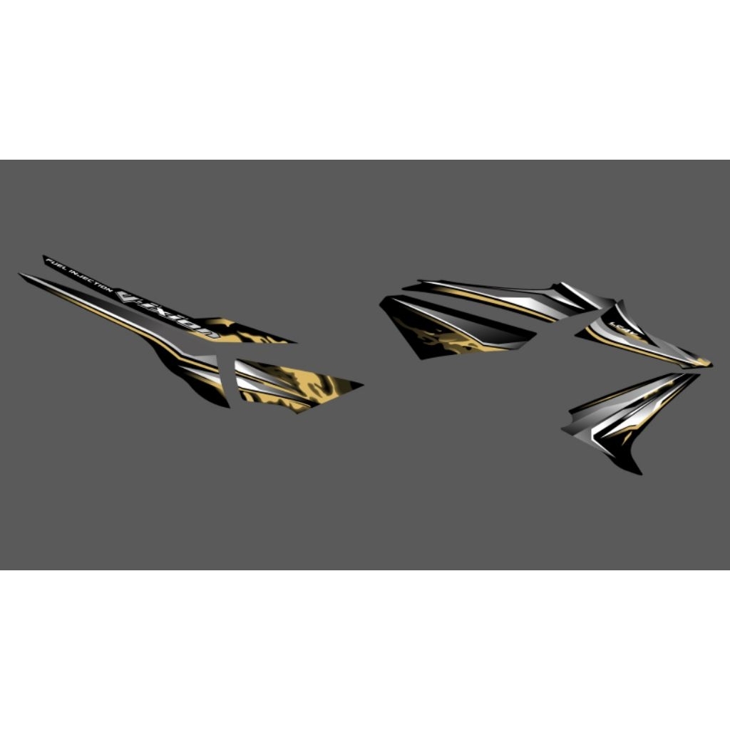 STRIPING TRANSPARAN VIXION OLD DESAIN ORI